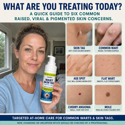 🇦🇺🌿🌿Celsiora® 7 Day Wart & Skin Tag Remover Foam (Targeted Solution for Warts, Skin Tags & Uneven Skin Texture)