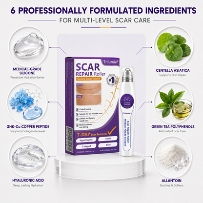 🇦🇺👨‍⚕️Trilumia® Medical-Grade Silicone Scar Repair Roller (For Raised, Red, Firm, Tight & Discoloured Surgical Scars)