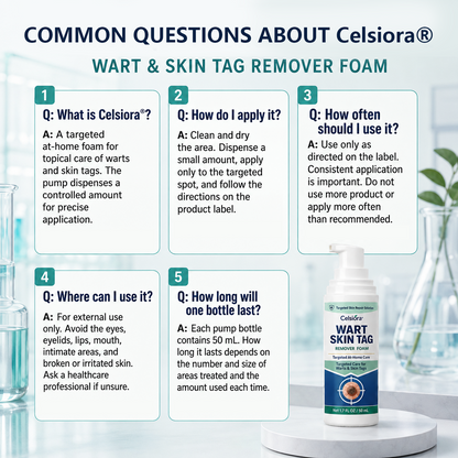🇦🇺✨🌿Celsiora® 7 Day Wart & Skin Tag Remover Foam (Targeted Solution for Warts, Skin Tags & Uneven Skin Texture)