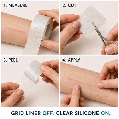 🇦🇺🎁🧚TRILUMIA® SILICONE SCAR THERAPY ROLL Help Soften, Flatten & Improve the Appearance of Raised Scars