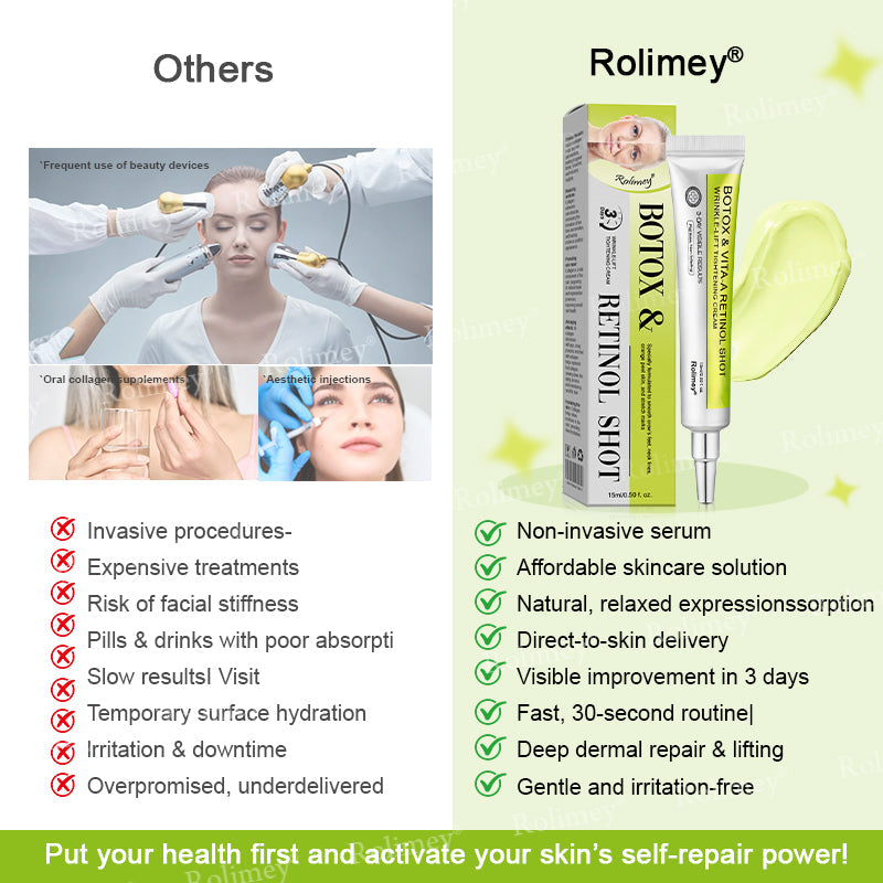 ❤️ ✨Made and shipped from Australia 💫Rolimey® Botox & Vita-A Retinol Shot Wrinkle-Lift Tightening cream - Last Day Promotion 50% OFF