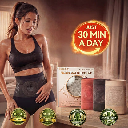 💯Official AU Store 🇦🇺|Sugoola® 𝐌𝐨𝐫𝐢𝐧𝐠𝐚 & 𝐁𝐞𝐫𝐛𝐞𝐫𝐢𝐧𝐞 4‑In‑1 Micro‑Particle Sculpting & Fat‑Burn Shorts