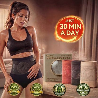 👨‍⚕️🌿Official AU Store 🇦🇺|Sugoola® 𝐌𝐨𝐫𝐢𝐧𝐠𝐚 & 𝐁𝐞𝐫𝐛𝐞𝐫𝐢𝐧𝐞 4‑In‑1 Micro‑Particle Sculpting & Fat‑Burn Shorts