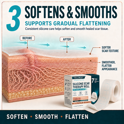 🇦🇺🎁🧚TRILUMIA® SILICONE SCAR THERAPY ROLL Help Soften, Flatten & Improve the Appearance of Raised Scars