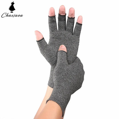 Joint Protection Outdoor Sports Gloves for Women and Men, Relieve Hand Discomfort with 1pair Fingerless Compression Gloves